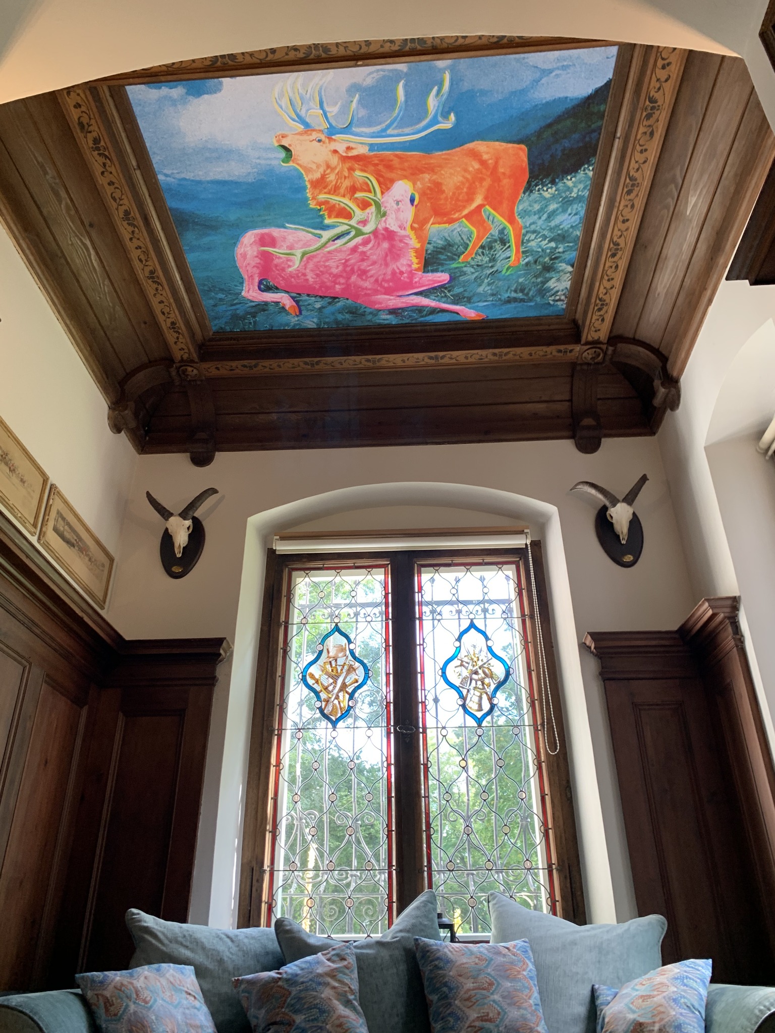 Funky Hunting private commission in a historic hunting room
