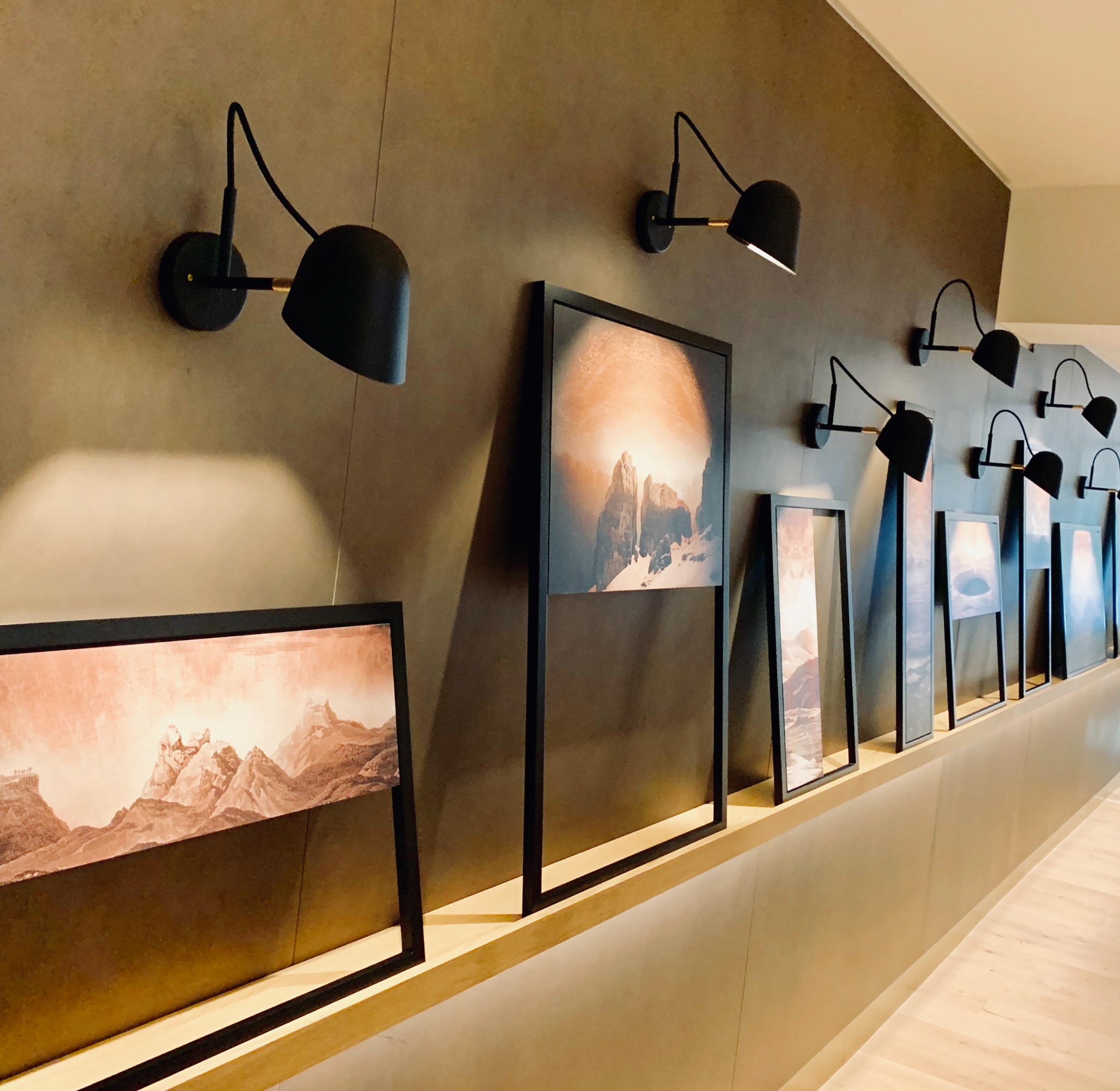 Perspective view of the Humboldt wall installation